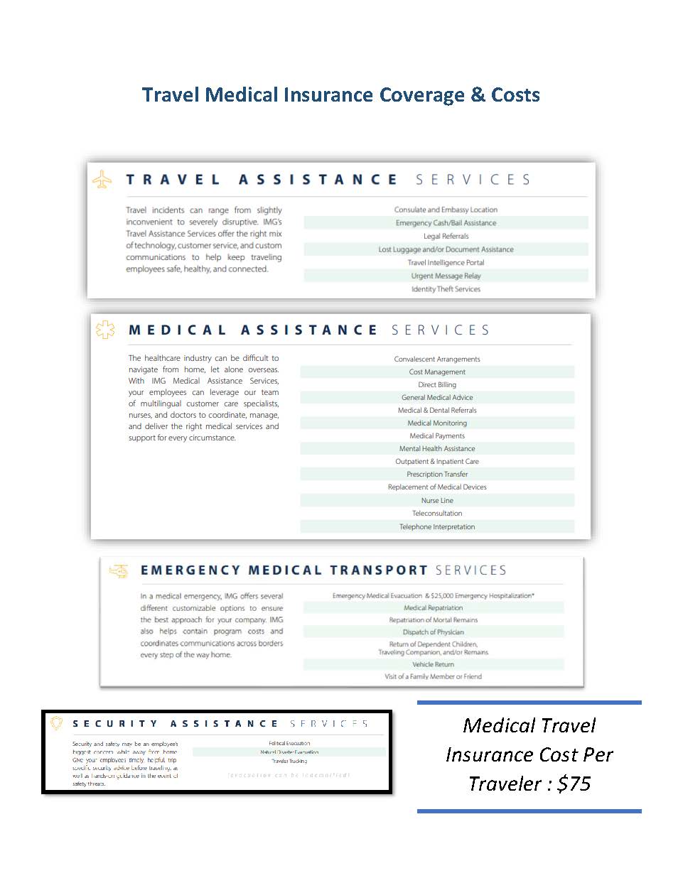 Travel Medical Brochure - Croatia