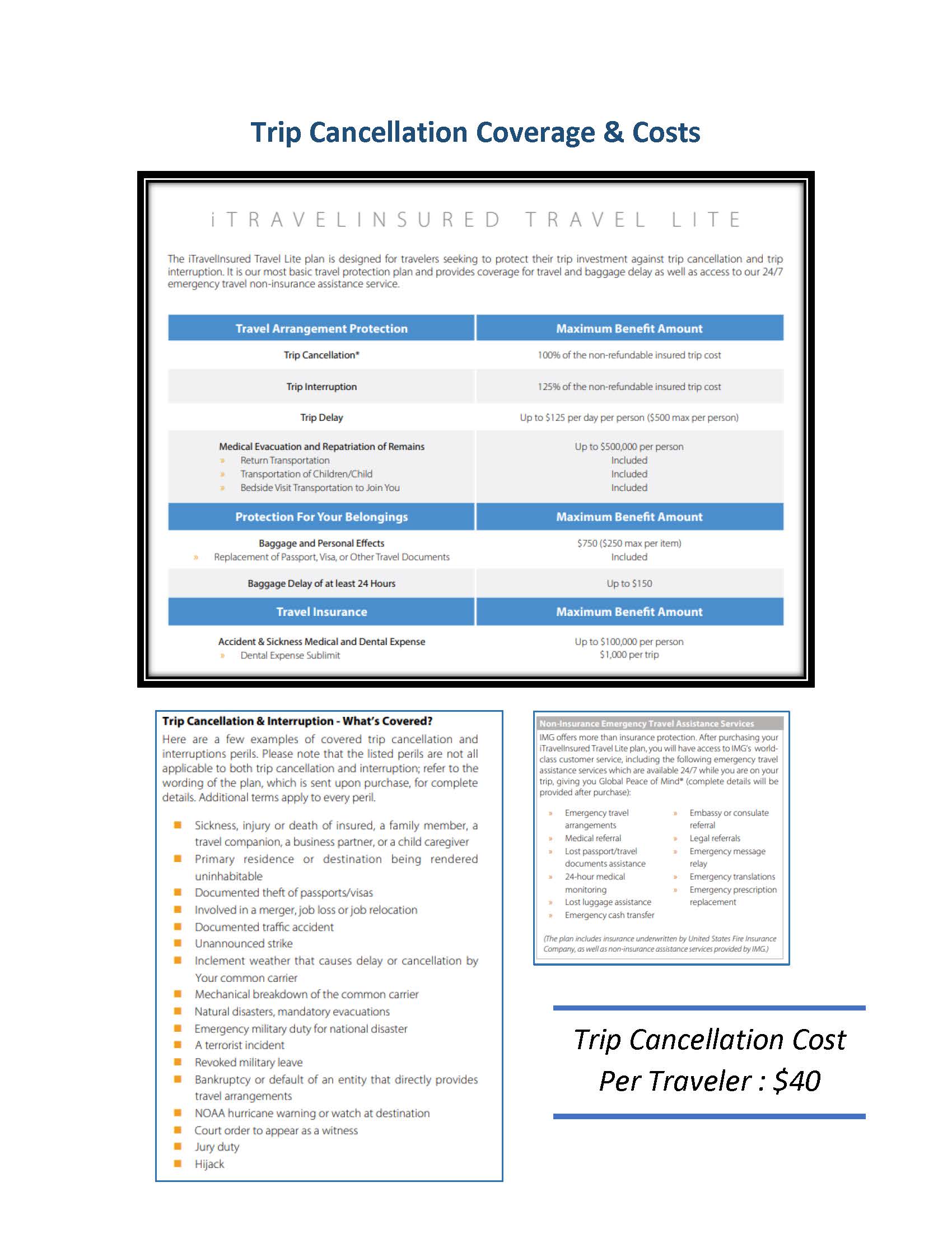 Trip Cancellation Only Brochure - Croatia